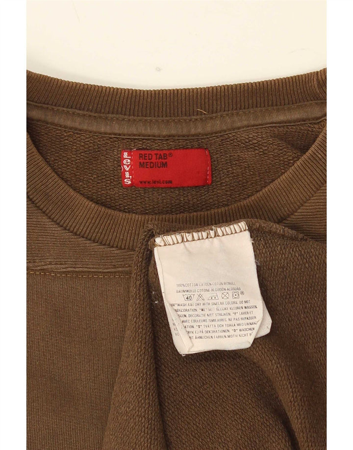 Levi's Herren-Sweatshirt mit grafischer regulärer Passform, mittelbraune Baumwolle