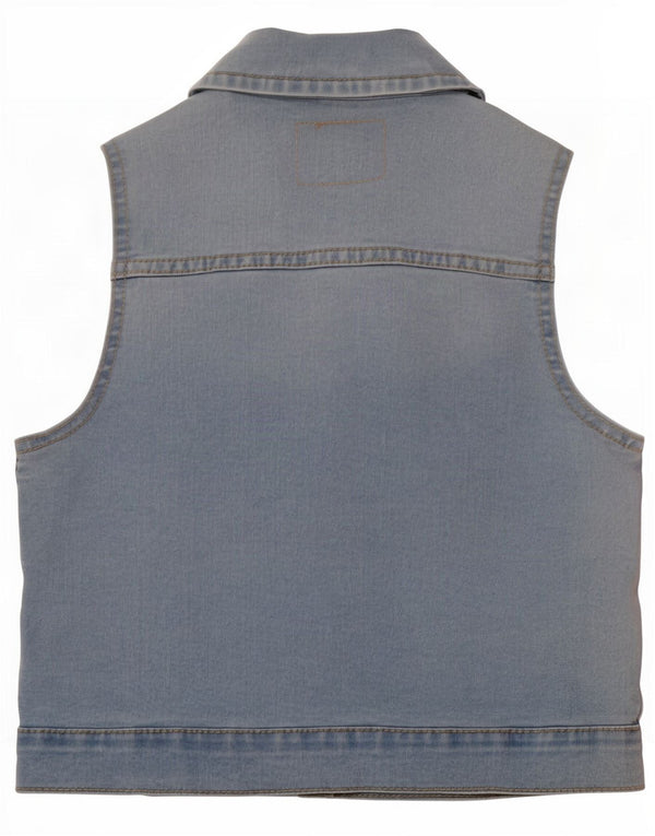 Levi's Jeansweste für Mädchen, 7–8 Jahre, Größe S, Blau, Baumwolle
