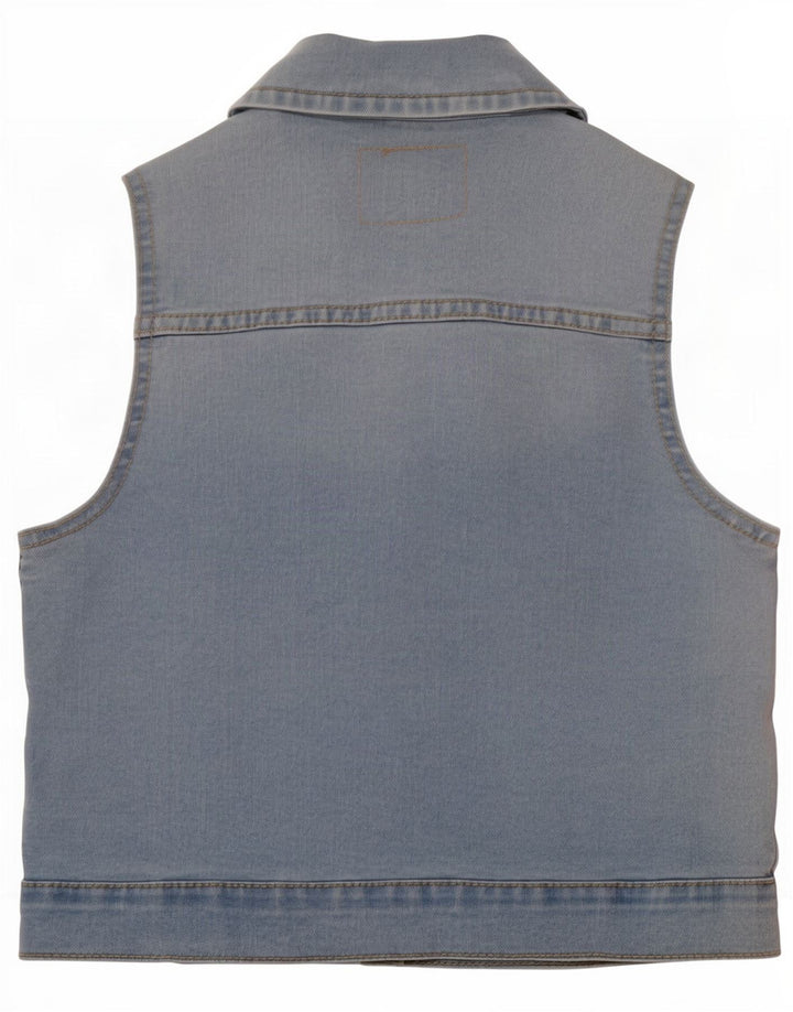 Levi's Jeansweste für Mädchen, 7–8 Jahre, Größe S, Blau, Baumwolle