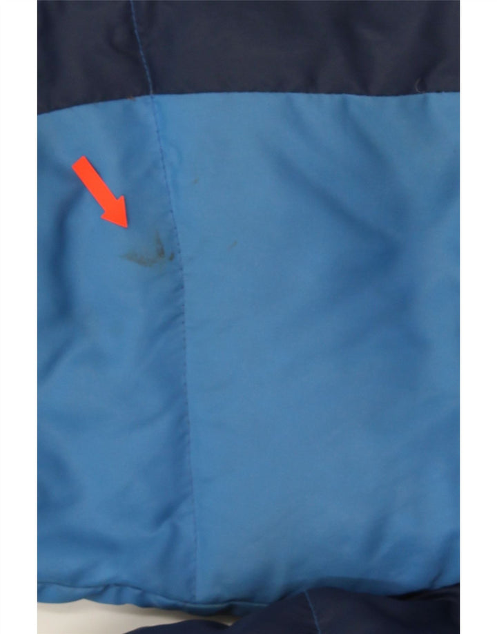 Brunik Herren Wattierte Jacke UK 40 Large Blue Colourblock