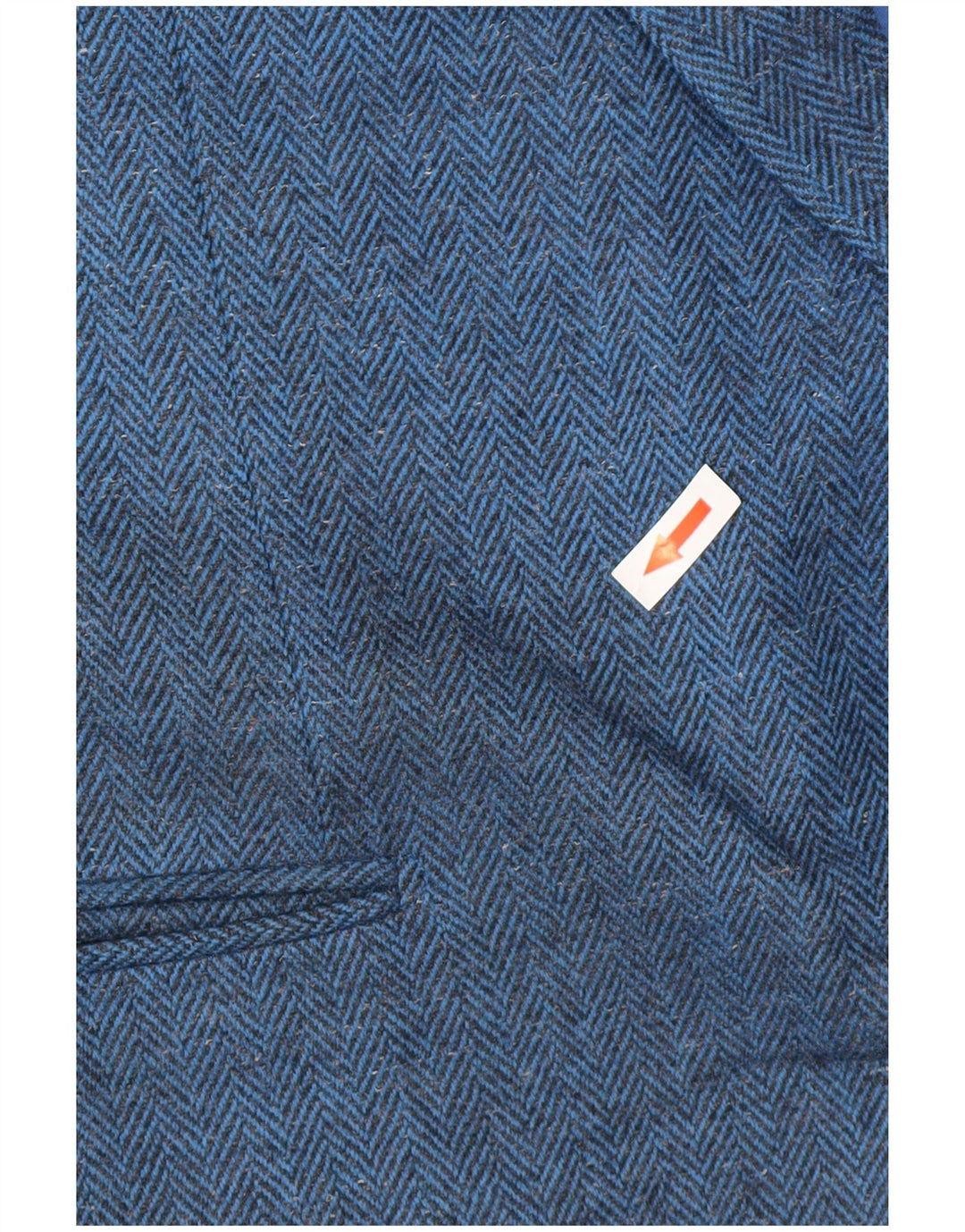 Pal Zileri Herren-Blazer mit 2 Knöpfen, IT 52 XL, blaue Fischgrätenwolle