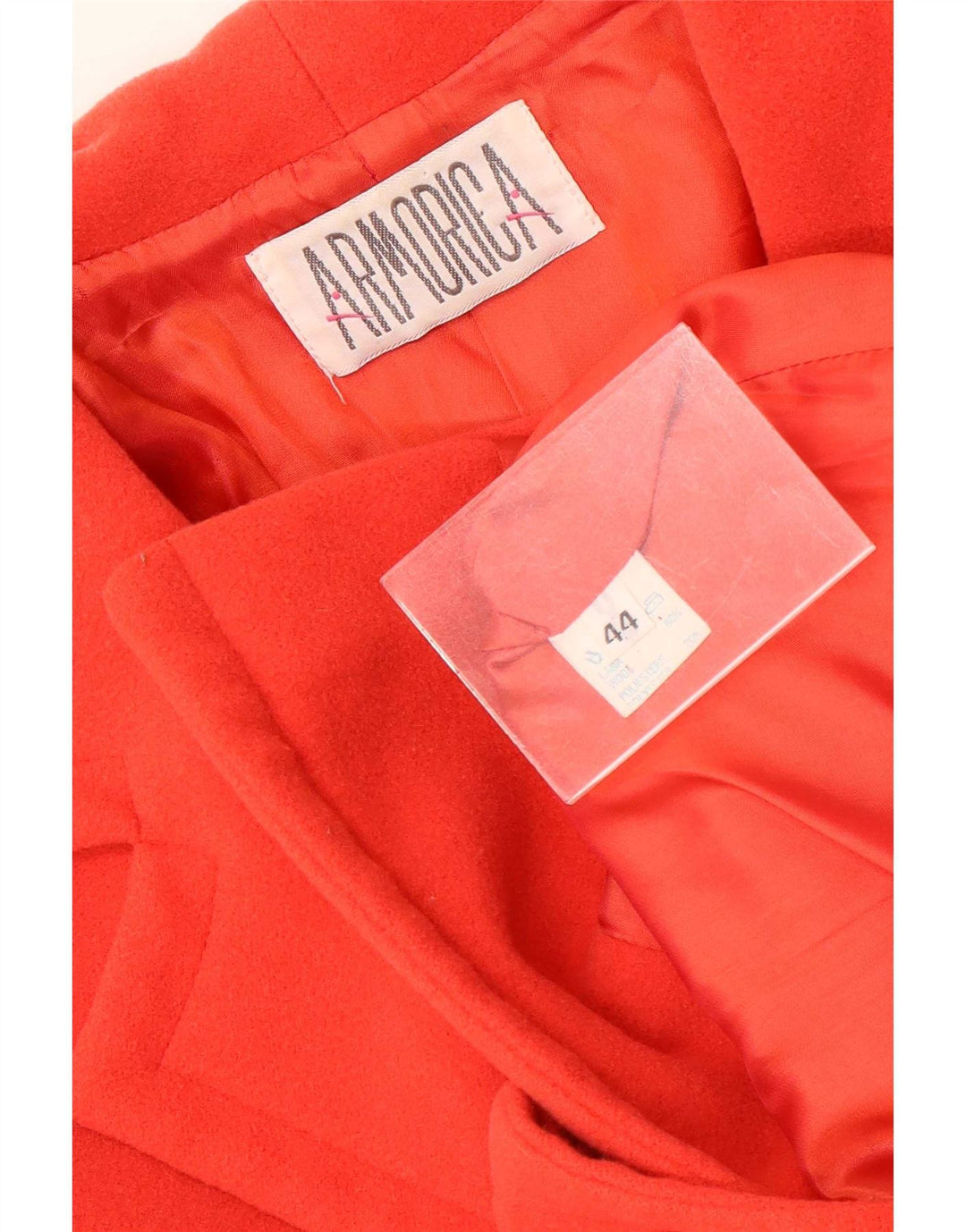 Armorica Damen-Blazer mit 1 Knopf, IT 44, mittelrote Wolle