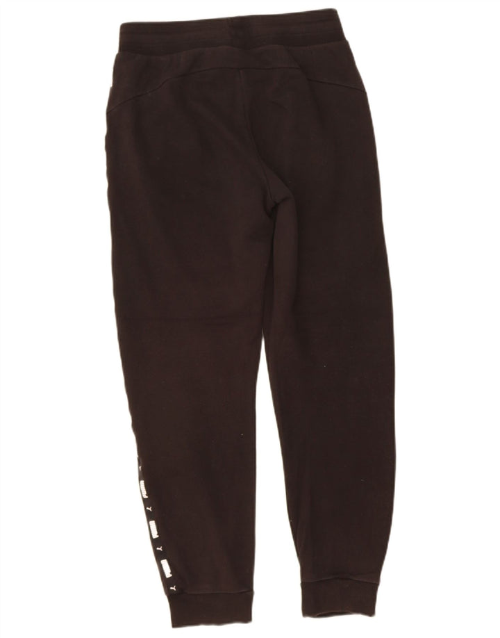 PUMA Womens Graphic Tracksuit Trousers Joggers UK 10 Small Black Polyester