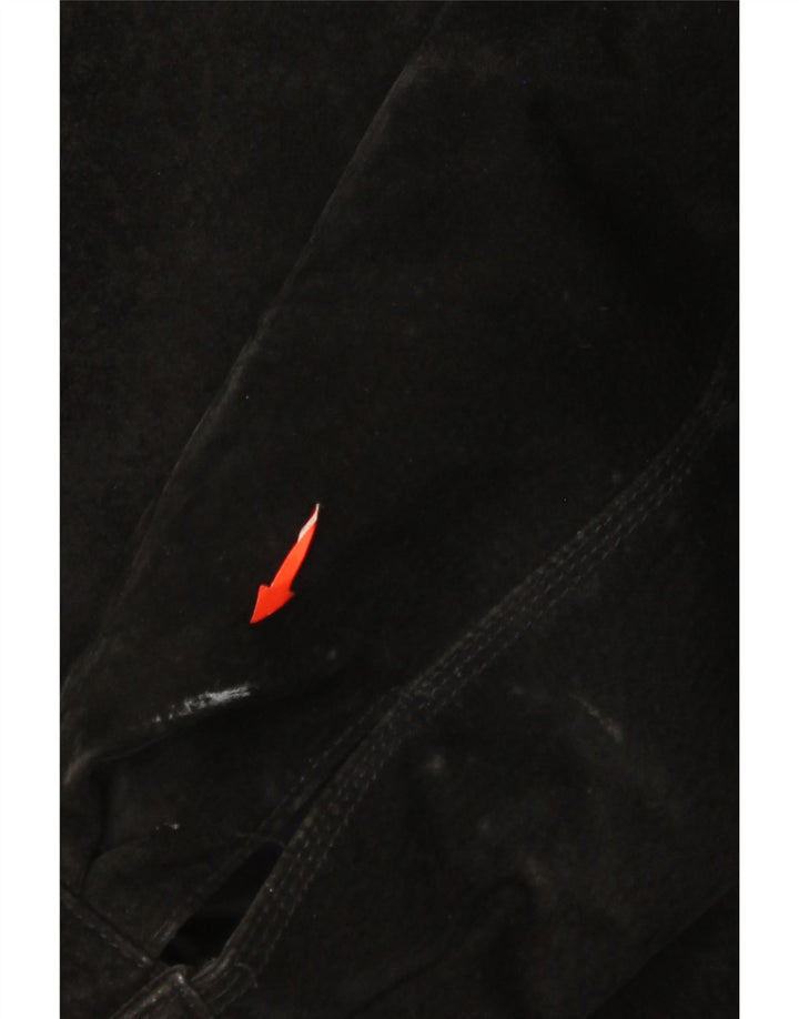 US Posse Skins Herren Wildlederjacke UK 40 Großes schwarzes Leder