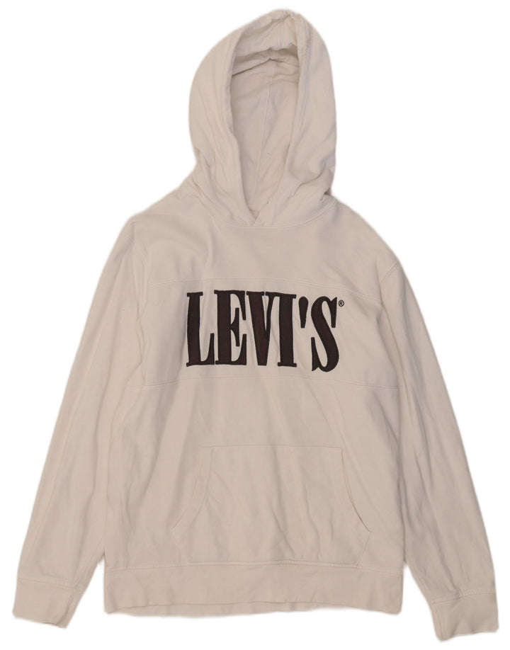 Levi's Herren-Kapuzenpullover mit Grafik, mittelweiße Baumwolle