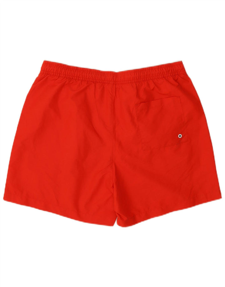 CALVIN KLEIN Herren Badeshorts mit Grafik, groß, rotes Polyester