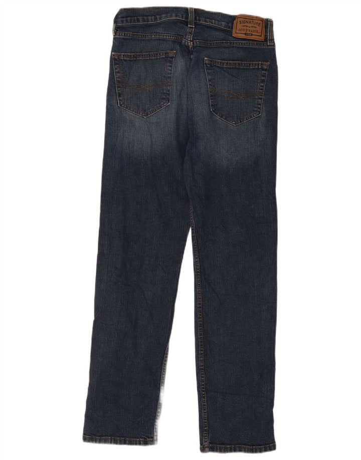 Levi's Herren Signature Regular Straight Jeans W30 L32 Blaue Baumwolle
