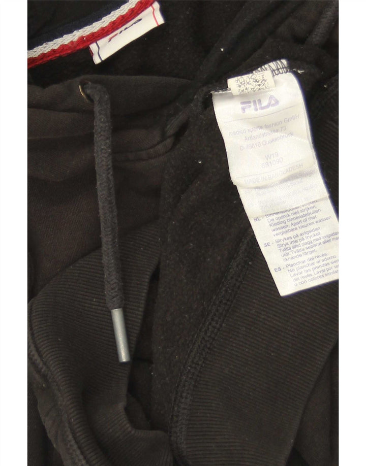 Fila Herren-Kapuzenpullover mit Grafik, mittelschwarze Baumwolle