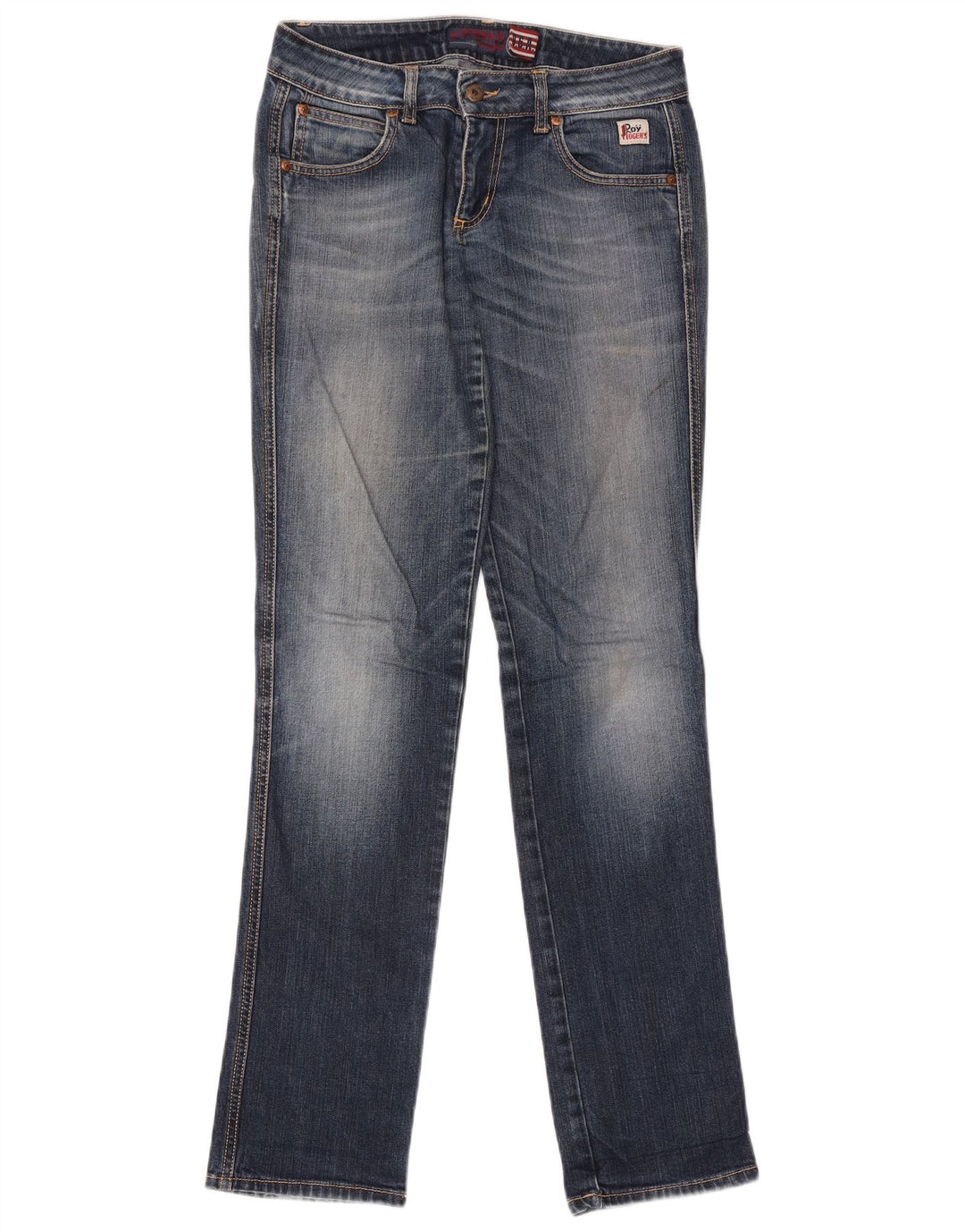 Roy Rogers Damen Straight Jeans W29 L33 Blaue Baumwolle