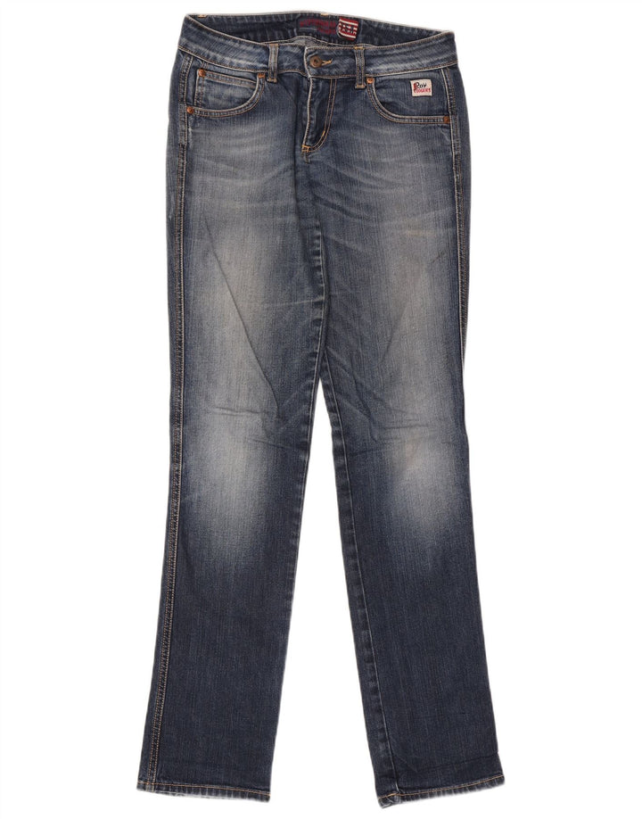 Roy Rogers Damen Straight Jeans W29 L33 Blaue Baumwolle