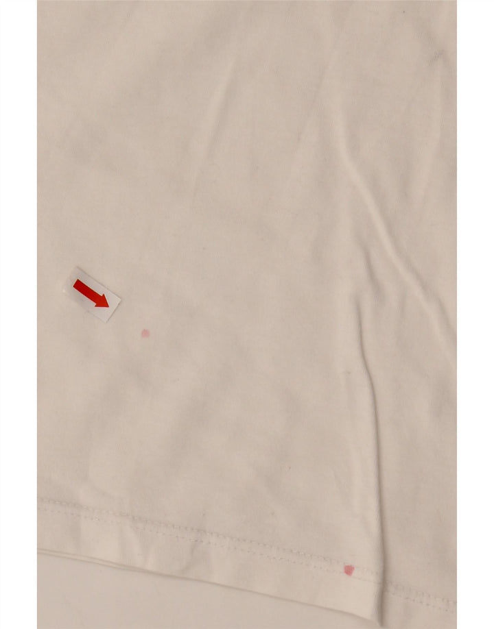 Levi's Damen Grafik-T-Shirt-Oberteil UK 16 Large Weiß