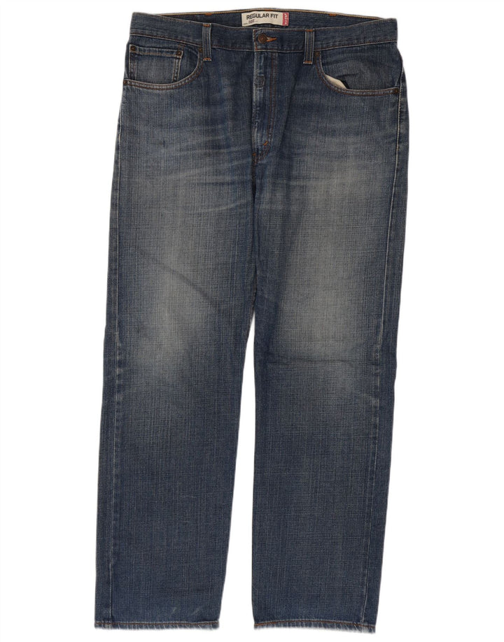 Levi's Herren 505 Regular Fit Straight Jeans W38 L32 Blaue Baumwolle
