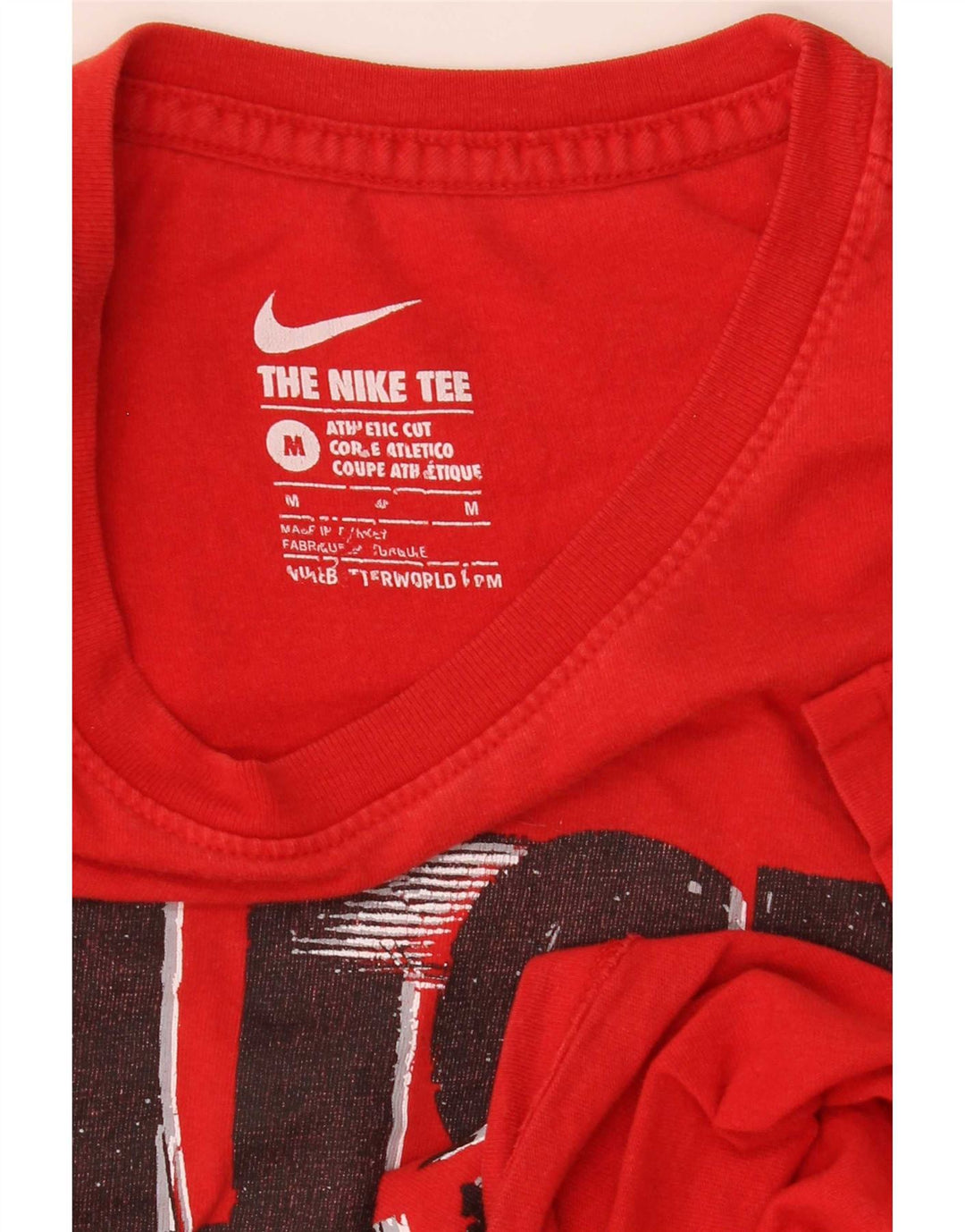 Nike Herren Athletic Cut Graphic T-Shirt Top Mittelrot