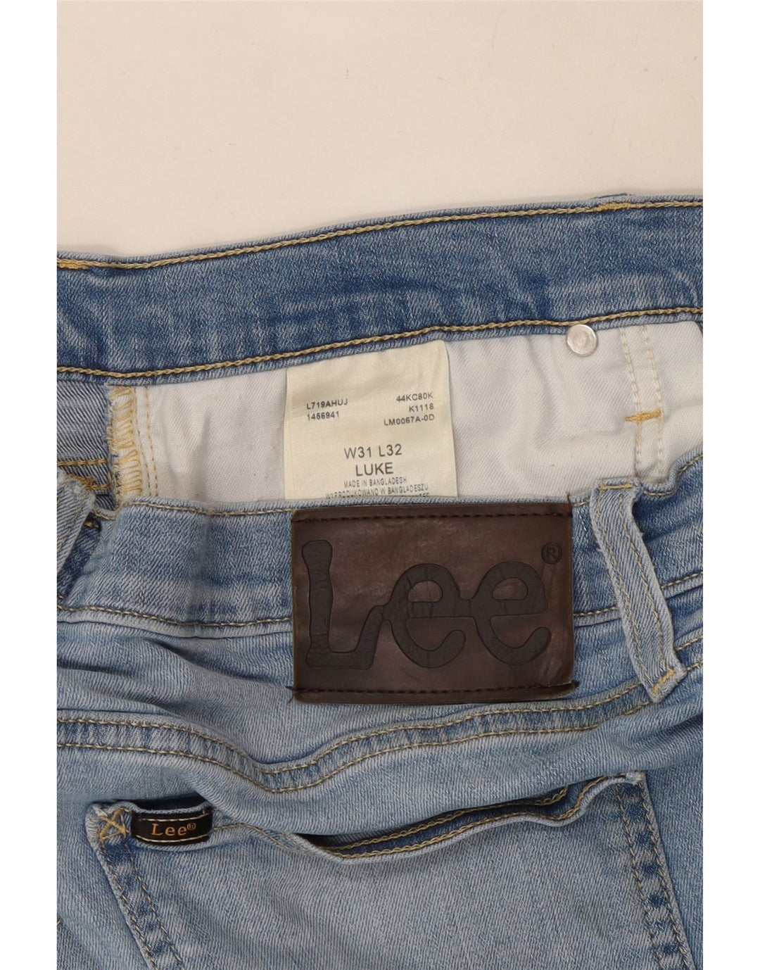 Lee Damen Luke Slim Jeans W31 L32 Blaue Baumwolle