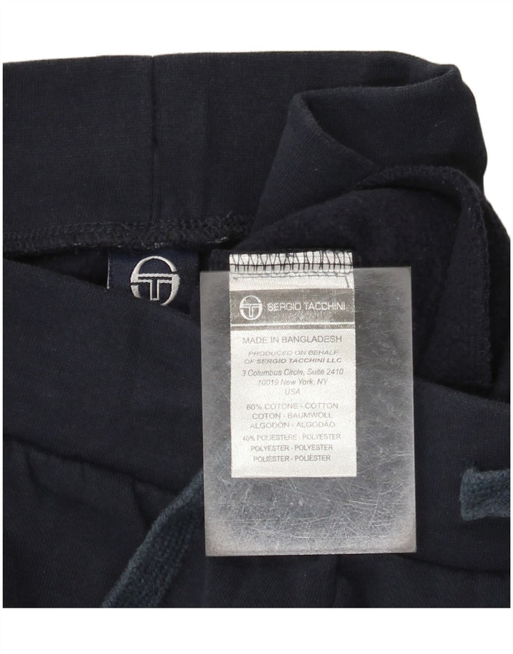 SERGIO TACCHINI Herren-Trainingshose, Jogginghose, mittelmarineblaue Baumwolle