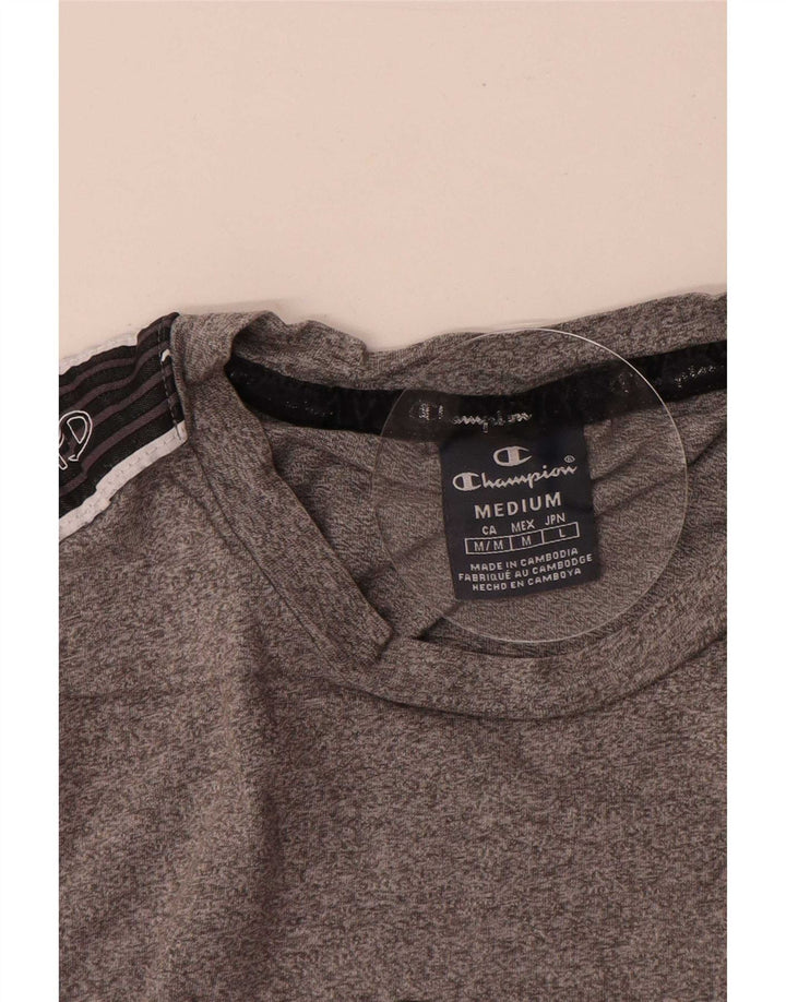 Champion Herren-T-Shirt mit Grafik, Mittelgrau, Farbblock