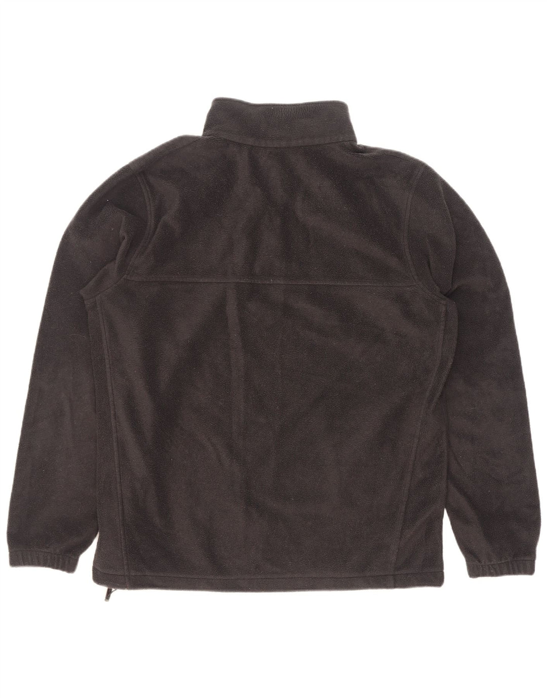 Columbia Herren-Fleecepullover mit Reißverschluss am Hals, groß, aus schwarzem Polyester