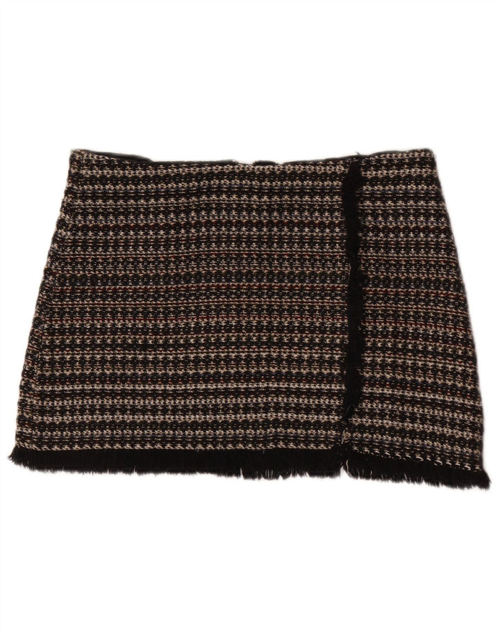 Zara Damen Trafaluc Minirock Medium W28 Schwarz gestreift
