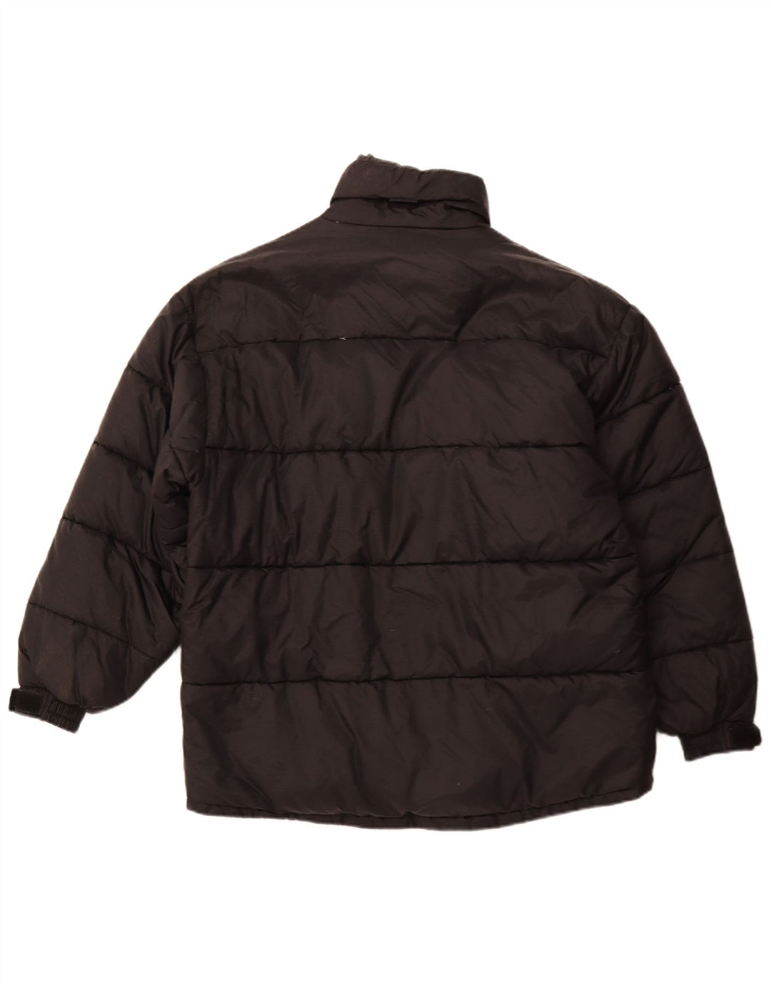 Vintage Herren Wattierte Jacke UK 42 XL Schwarz Polyester
