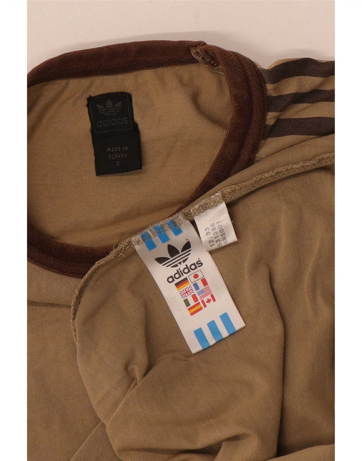 Adidas Herren T-Shirt Top Small Beige