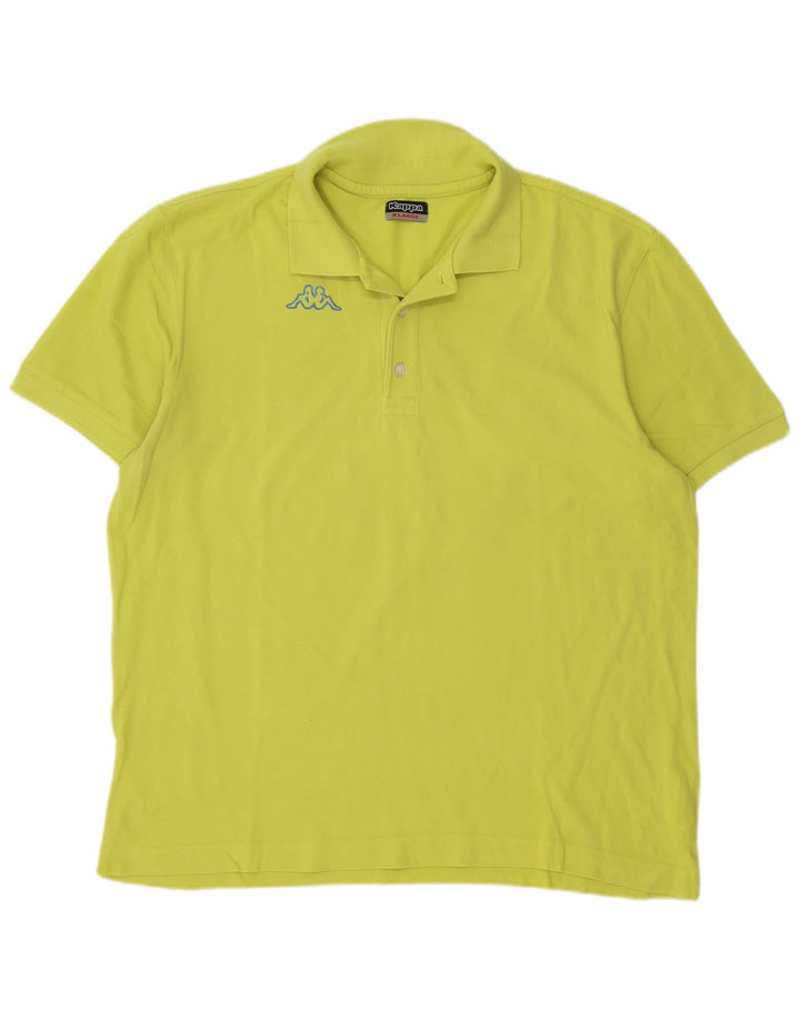 Kappa Herren Poloshirt XL Gelb Baumwolle