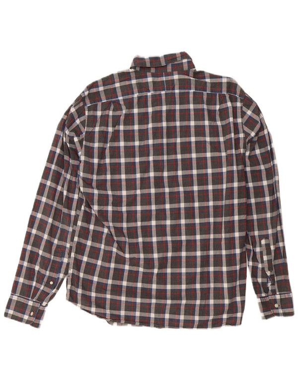 J. Crew Slim-Hemd für Herren, groß, grau kariert
