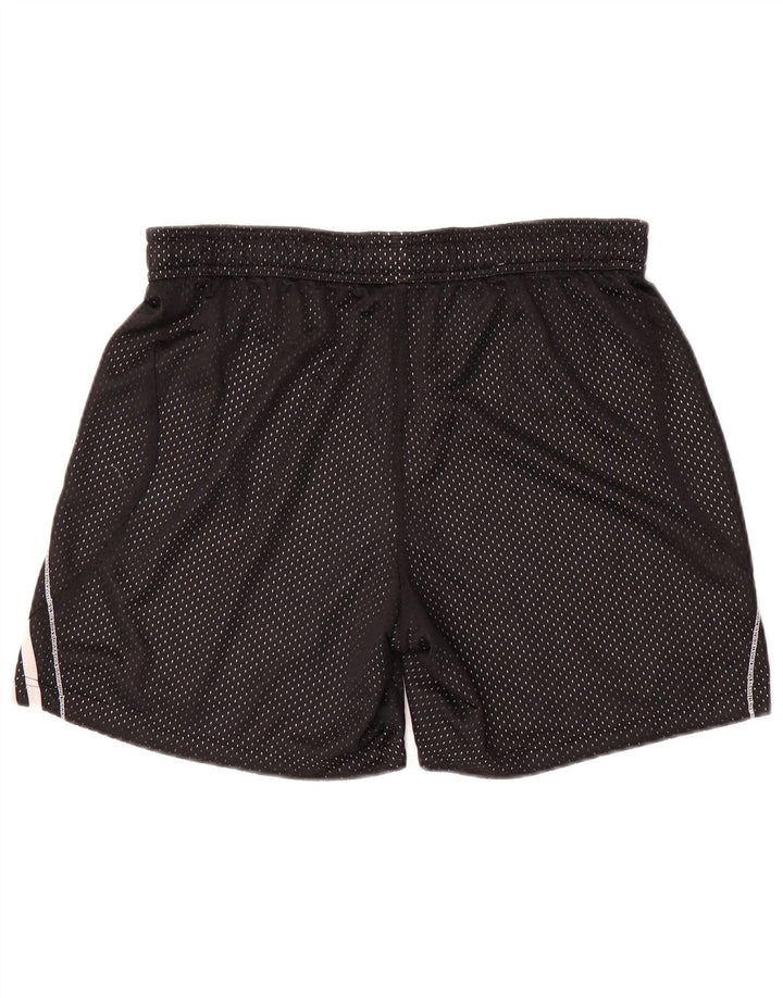 ADIDAS Damen Sportshorts UK 14 Medium Schwarz Polyester