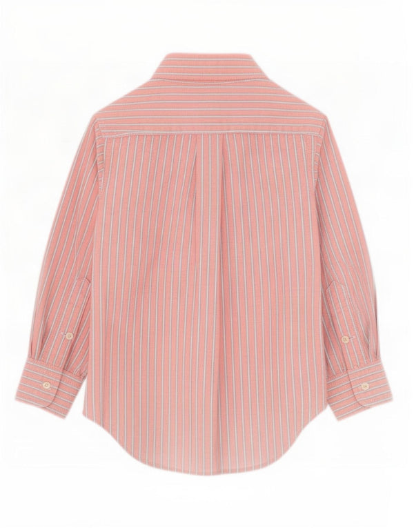 Ralph Lauren Baby-Jungen-Hemd, 18–24 Monate, rosa Nadelstreifen-Baumwolle
