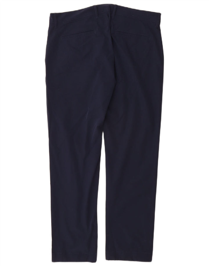 J. Crew Herren Flex Slim Chinohose W34 L30 Marineblaues Polyester
