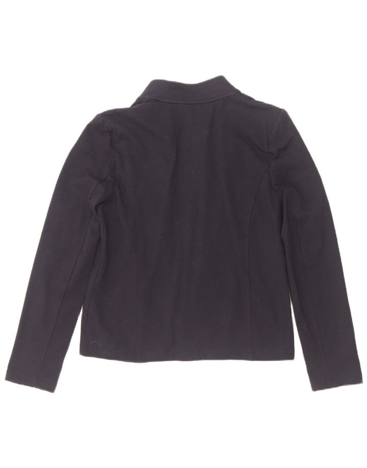 Tommy Hilfiger Damen Bomberjacke UK 14 Mittelmarineblaue Baumwolle