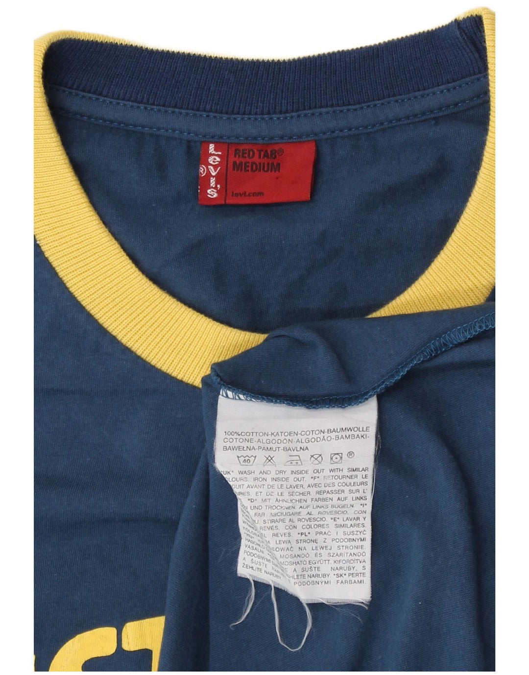 Levi's Herren-T-Shirt mit Grafik, mittelmarineblaue Baumwolle