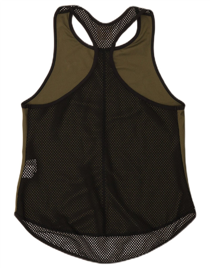 Puma Damen Weste Top UK 12 Medium Khaki Colourblock Polyester