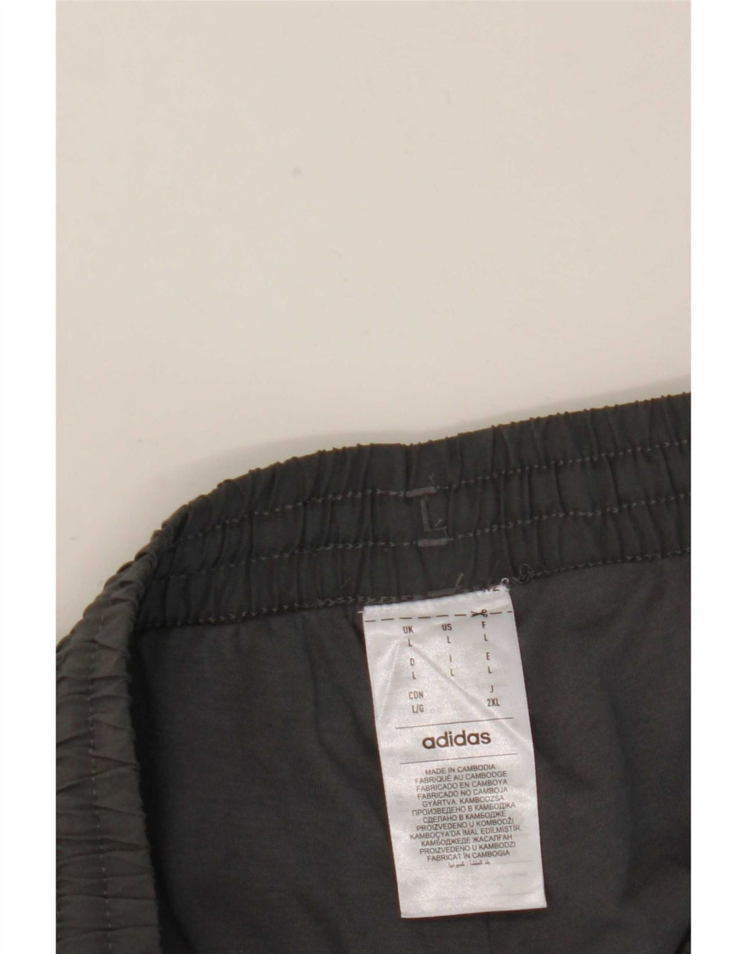 Adidas Herren-Trainingshose, Jogginghose, groß, grau, Polyester