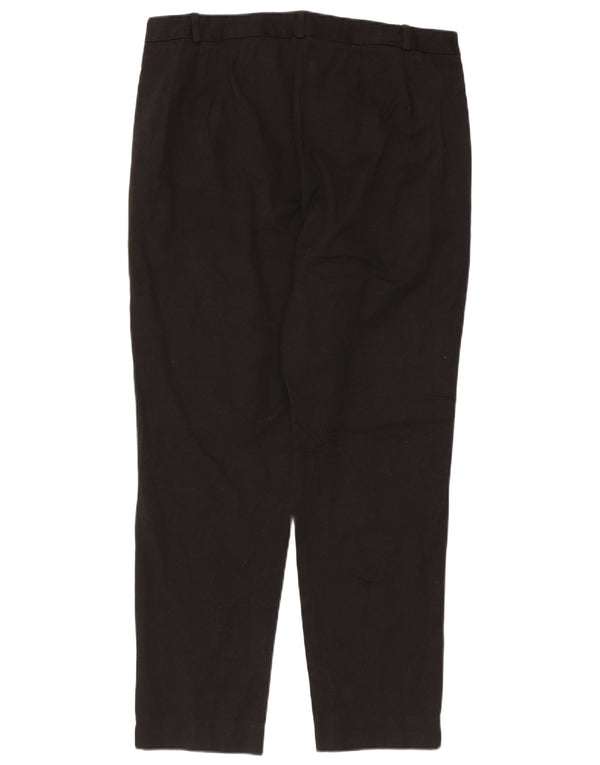 Marks & Spencer Damen Slim Fit Freizeithose UK 16 Large W34 L28 Schwarz