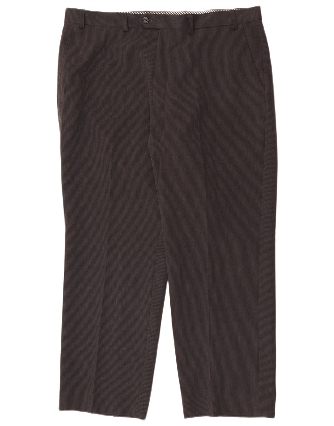 Gerade Herren-Anzughose von Marks & Spencer, Breite 38, Länge 29, Schwarz, Nadelstreifen