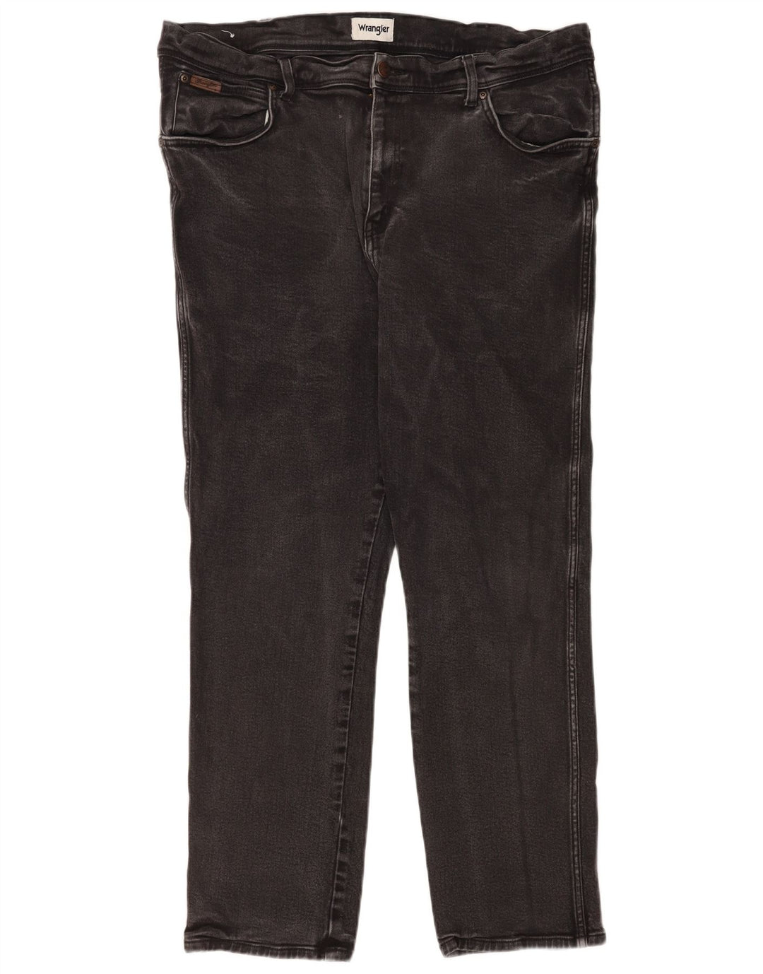 Wrangler Herren Texas Straight Jeans W42 L32 Graue Baumwolle