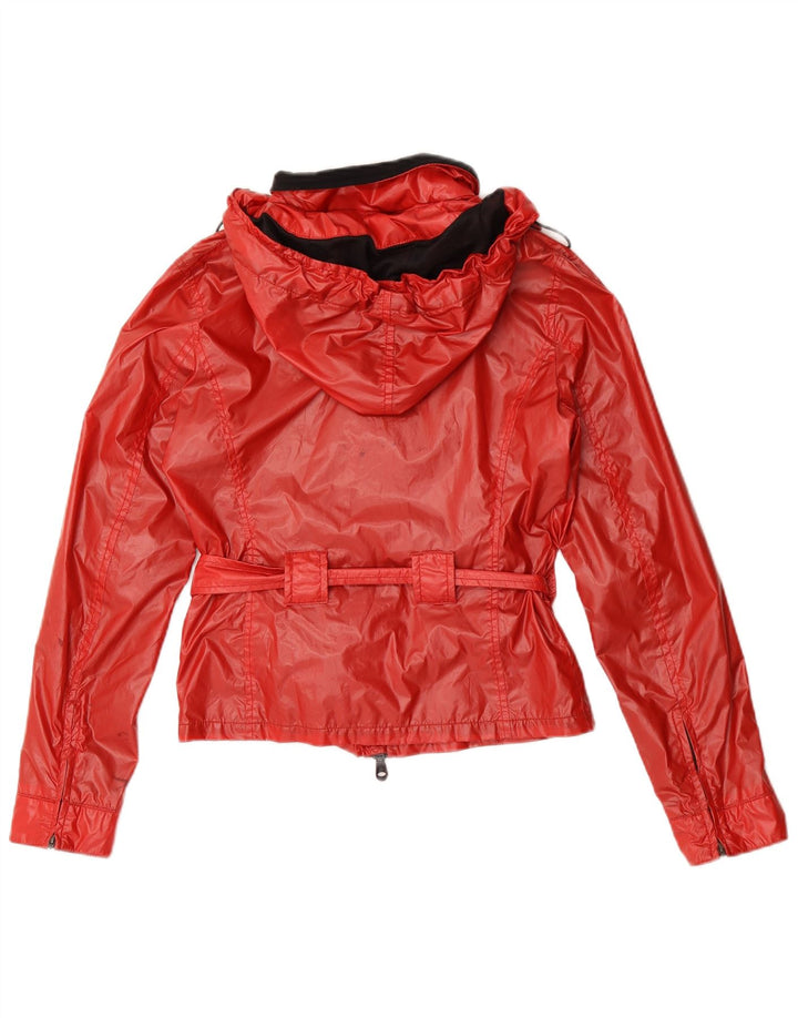 Refrigiwear Damen Regenjacke mit Kapuze IT 38 XS Rot Polyester