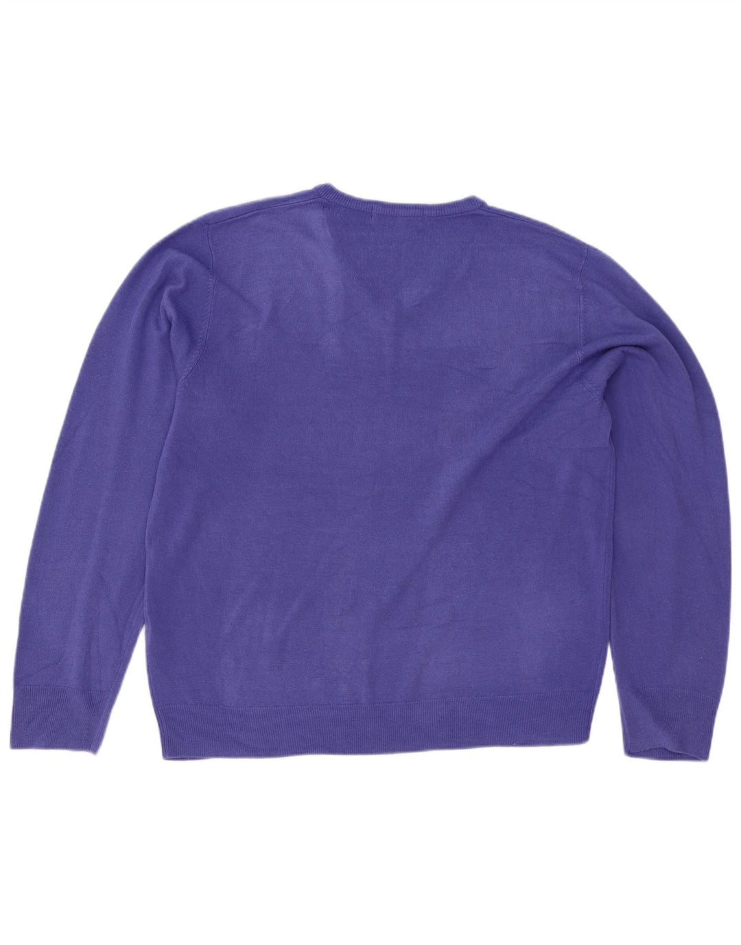 Marks & Spencer Herren-Pullover mit V-Ausschnitt, groß, Acryl, Lila