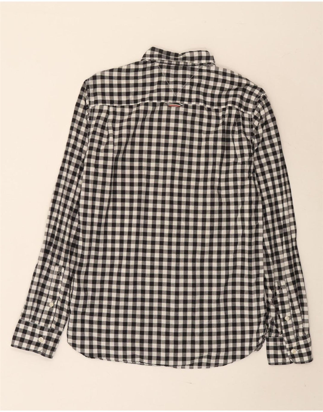 TOMMY HILFIGER Herrenhemd Small Black Gingham Cotton