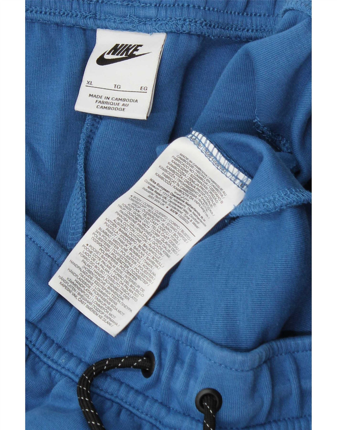Nike Herren-Trainingshose, Jogginghose, XL, blaue Baumwolle
