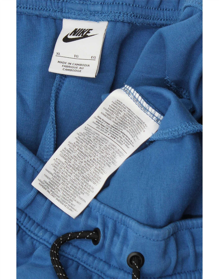 Nike Herren-Trainingshose, Jogginghose, XL, blaue Baumwolle