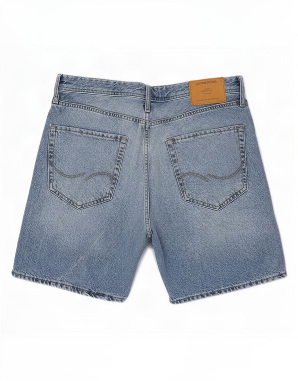 Jack & Jones Herren-Jeansshorts, mittelgroß, W32, blaue Baumwolle