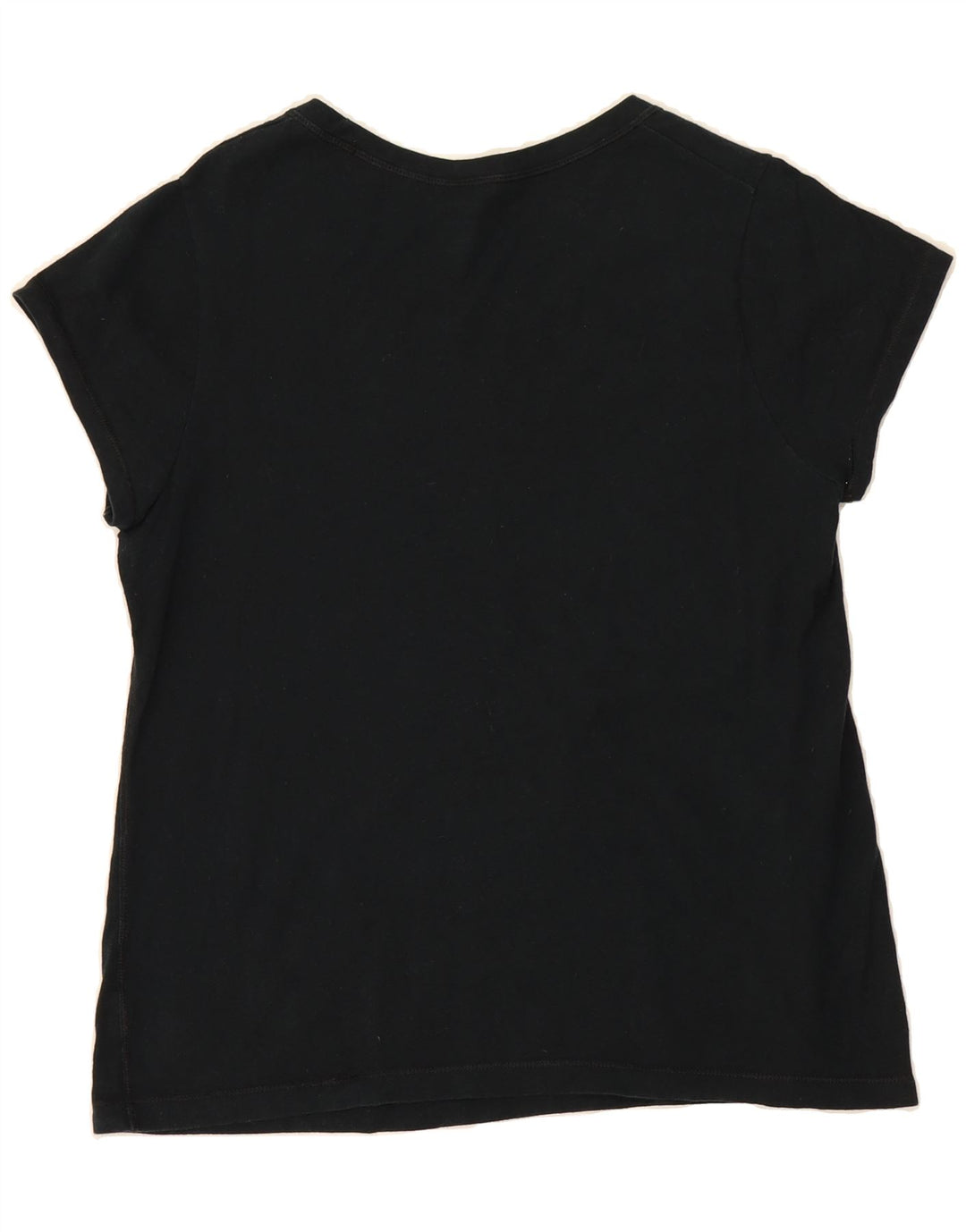 CHAMPION Damen T-Shirt Top UK 14 Large Schwarz