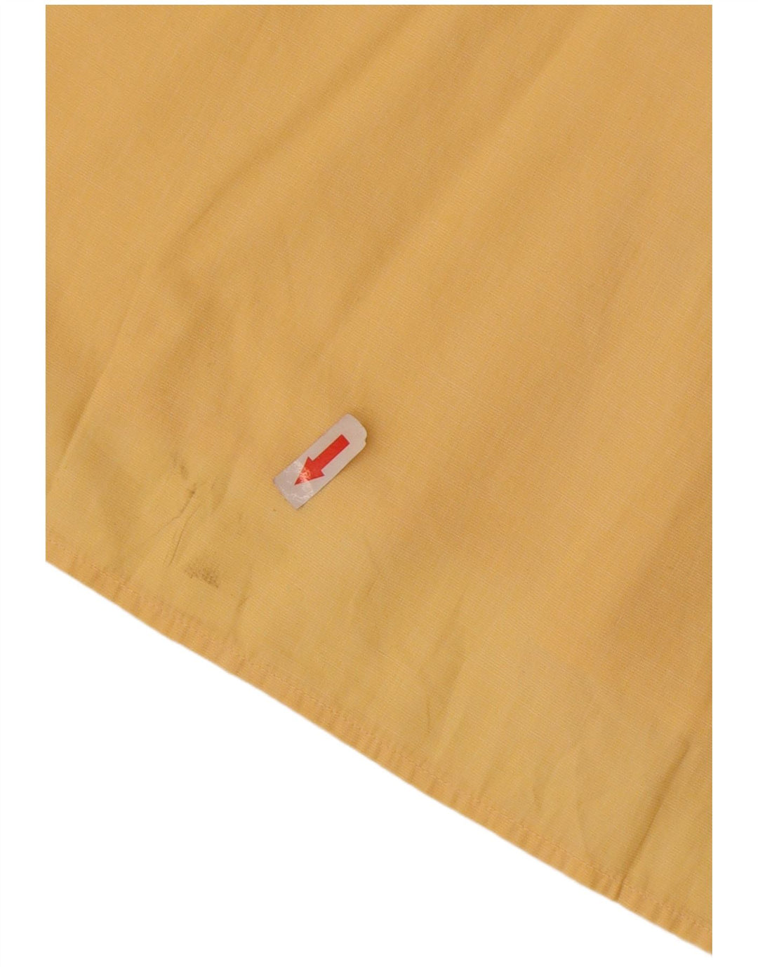 Cacharel Herrenhemd Größe 42 16 1/2 große gelbe Baumwolle