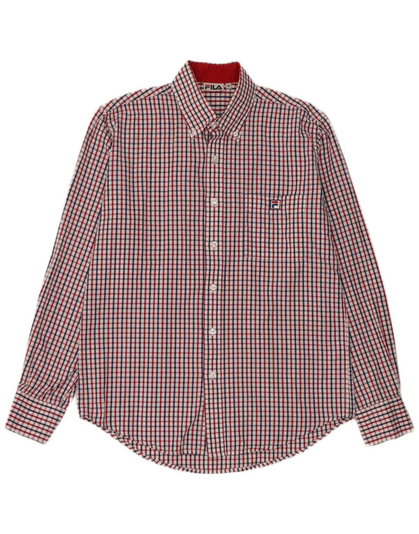 Fila Mens Shirt Medium Multicoloured Check Cotton