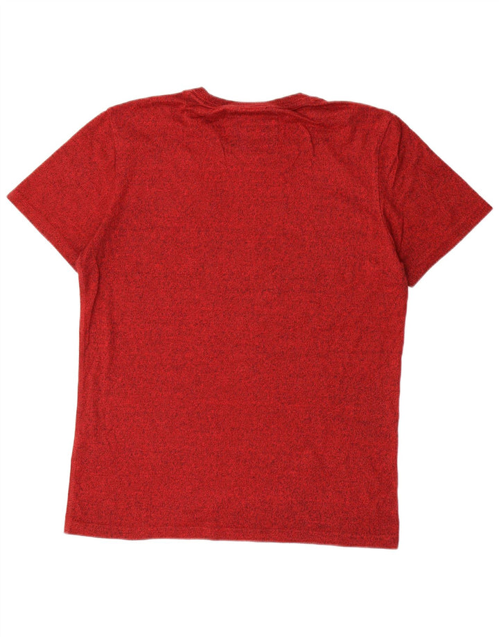 SUPERDRY Herren-T-Shirt mit Grafik, Größe L, aus roter Baumwolle