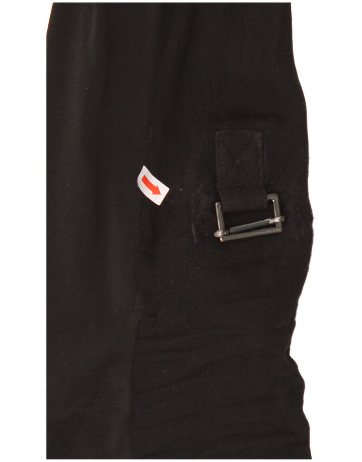 CALVIN KLEIN Damen Hemdbluse UK 12 Medium Schwarz Polyester