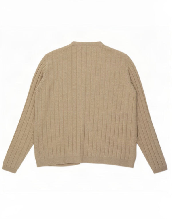 Marks & Spencer Damen Übergroßer offener Cardigan-Pullover UK 18 XL Beige