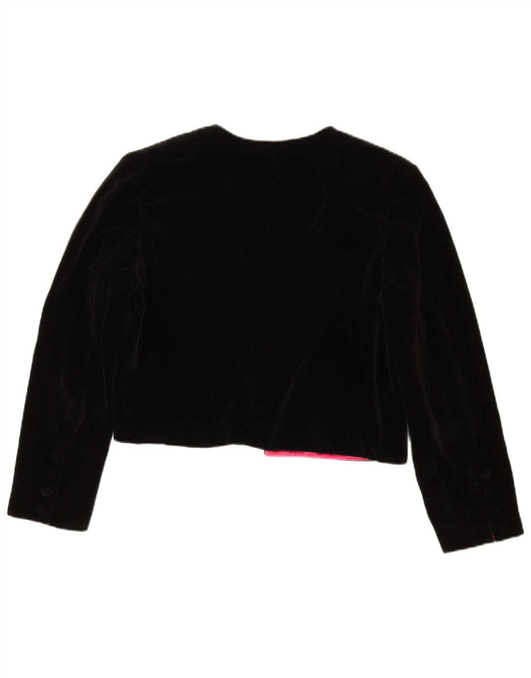 Luisa Spagnoli Offene Bolero-Jacke für Damen, IT 44, mittelschwarz, Baumwolle