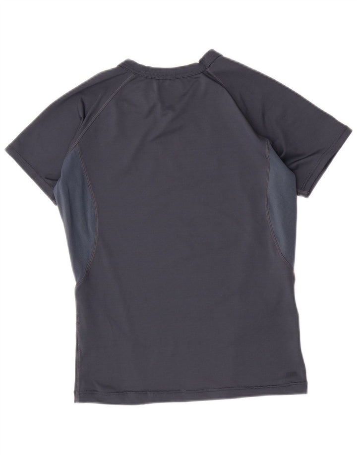 Reebok T-Shirt für Jungen, 11–12 Jahre, graues Colourblock-Polyester